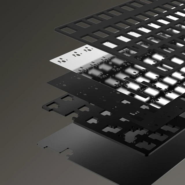 Alt view image 13 of 14 - WOBKEY Crush 80 Reboot CNC Aluminum 5-Second Quick-Release Triple-Mode Connectivity Mechanical Keyboard with Superior Acoustics (Pro Pink)