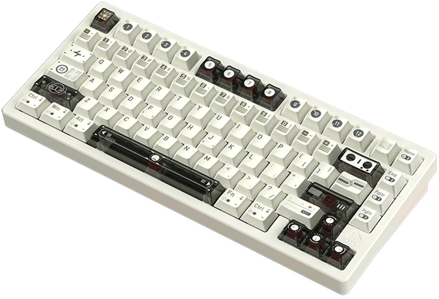 Alt view image 2 of 2 - WOBKEY Rainy 75 RT Rapid Trigger CNC Aluminum Wired Gaming Keyboard, Hall Effect Mechanical Keyboard, Adjustable Actuation, 8K Polling Rate, 0.125ms Latency. (Pro White)