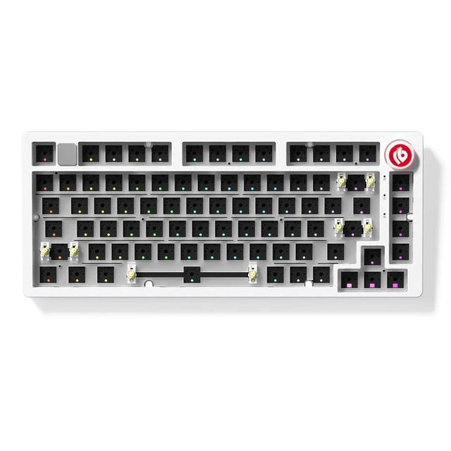 Alt view image 2 of 2 - LEOBOG Hi75C Upgraded Wired Mechanical Keyboard Kit Aluminum Alloy Gasket Mount 75% Barebones DIY
