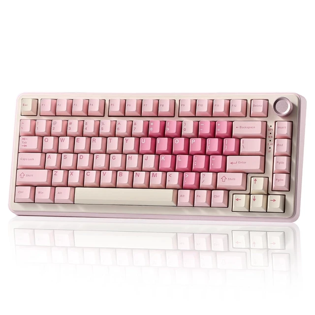 Alt view image 2 of 2 - B75 PRO Wireless Mechanical Keyboard,75% Layout with Knob,Hot Swap Gasket Custom Structure,Creamy Pr