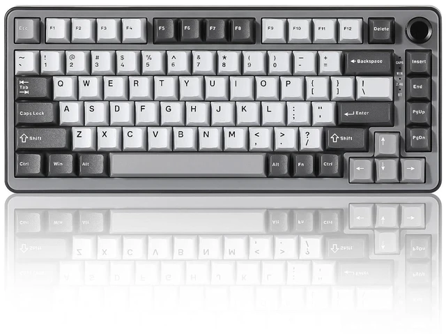 Alt view image 2 of 2 - B75 PRO Wireless Mechanical Keyboard,75% Layout with Knob,Hot Swap Gasket Custom Structure,Creamy Pr