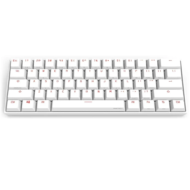 Alt view image 2 of 2 - Mechanical Gaming Keyboard 60% True RGB Backlit - Wired/Wireless Bluetooth 5.0 PBT Type-c Up to 8 Ho