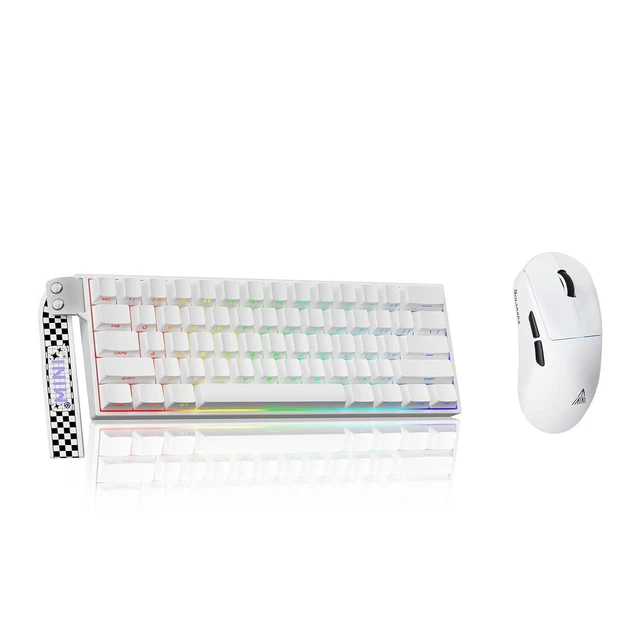 Alt view image 2 of 2 - Aula MINI60 HE PRO - 60% Mechanical Gaming Keyboard Wireless, Hall Effect Magnetic Switch(White)+SOL