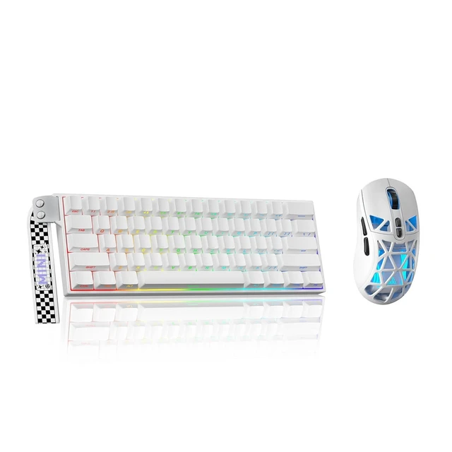 Alt view image 2 of 2 - Aula MINI60 HE PRO - 60% Mechanical Gaming Keyboard Wireless, Hall Effect Magnetic Switch(White)+SM8