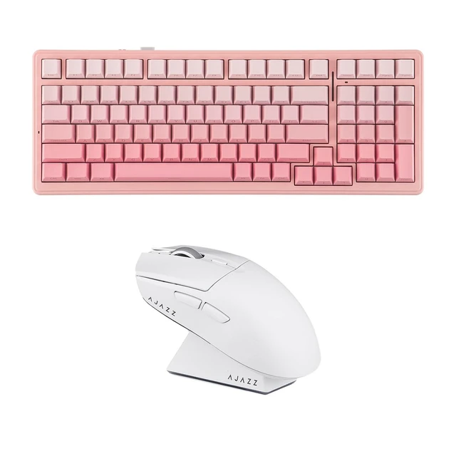 Alt view image 2 of 2 - Aula F99 96% Gaming Keyboard with AJAZZ AJ139 V2 MC Gaming Mouse with Charging Base