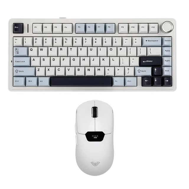 Alt view image 2 of 2 - Aula F75 PRO 75% Gaming Keyboard with SC390 Lightweight Gaming Mouse with Display Screen