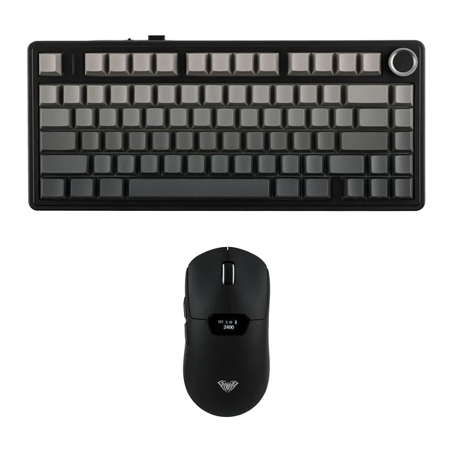 Alt view image 2 of 2 - Aula F75 PRO 75% Gaming Keyboard with SC390 Lightweight Gaming Mouse with Display Screen