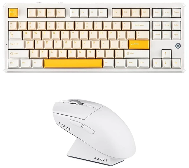 Alt view image 2 of 2 - AJAZZ AK870 V2 TKL Gasket Mechanical Keyboard with AJ139 V2 MC Gaming Mouse with Charging Base
