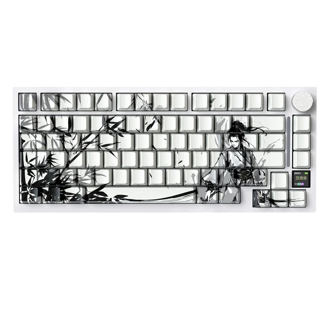 Alt view image 2 of 2 - X820 Ultra 75% Wireless Gaming Mechanical Keyboard Hot-Swappable Gasket Mount RGB Backlit BT/2.4G/Wi