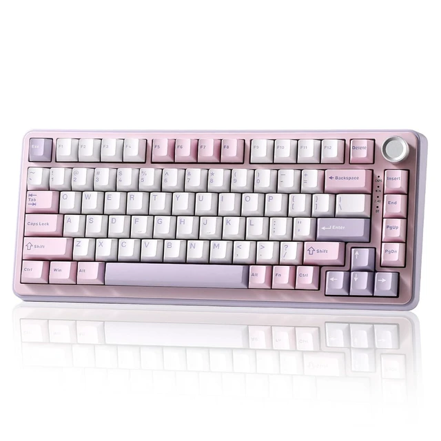 Alt view image 2 of 2 - B75 PRO Wireless Mechanical Keyboard,75% Layout with Knob,Hot Swap Gasket Custom Structure,Creamy Pr