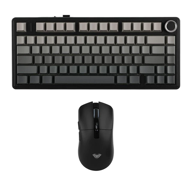 Alt view image 2 of 2 - Aula F75 PRO 75% Gaming Keyboard with SC590 PRO Gaming Mouse with Display Screen