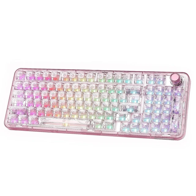 Alt view image 2 of 2 - X98 QMK/VIA Wireless Mechanical Gaming Keyboard with Knob,Tri-Mode BT5.0/USB-C/2.4GHz Hot Swappable