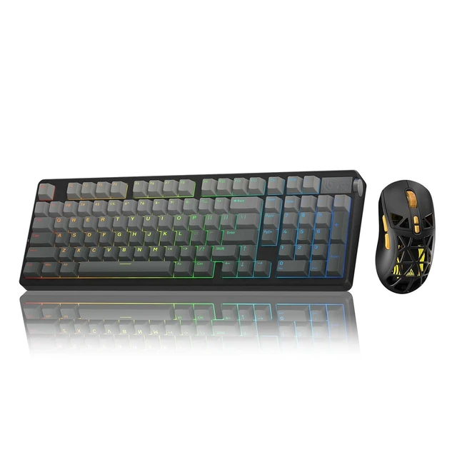 Alt view image 2 of 2 - LEOBOG A98 Wireless Mechanical Keyboard, Tri-Mode BT5.0/2.4GHz/USB-C Creamy Keyboard +SOLAKAKA SM802