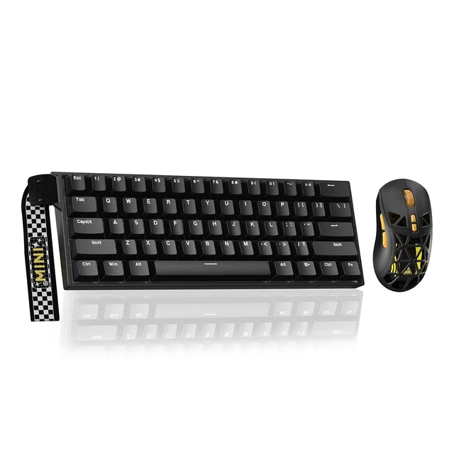 Alt view image 2 of 2 - Aula MINI60 HE Wireless Gaming Keyboard+SOLAKAKA SM802 Wireless Gaming Mouse