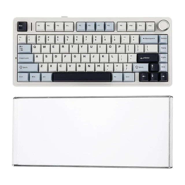 Alt view image 2 of 2 - Aula F75 PRO 75% Gaming Keyboard with KiiBoom Premium Acrylic Transparent Keyboard Dust Cover