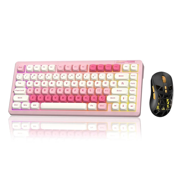 Alt view image 2 of 2 - LINGBAO K75 Wireless Mechanical 75% Gaming Keyboard+SOLAKAKA SM802 Wireless Gaming Mouse