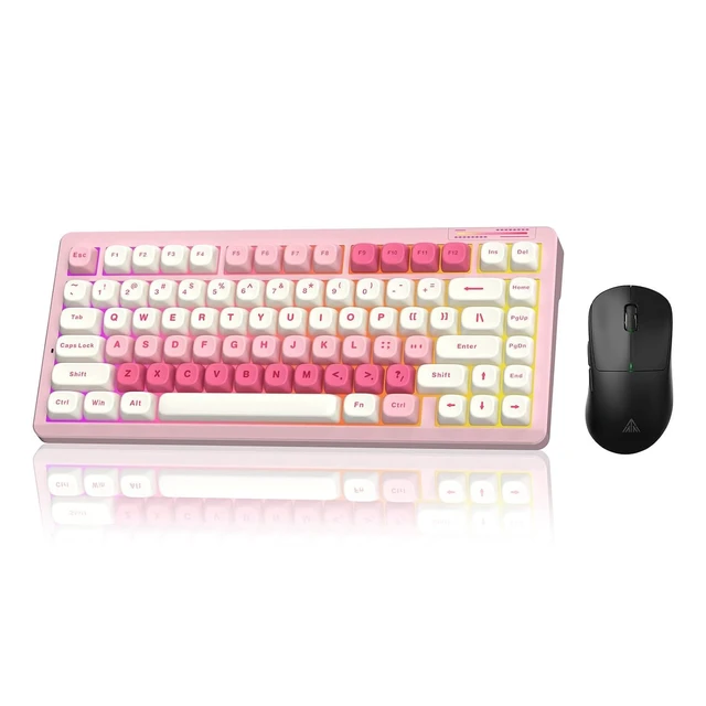 Alt view image 2 of 2 - LINGBAO K75 Wireless Mechanical 75% Anime Gaming Keyboard+SM850 - Wireless Gaming Mouse