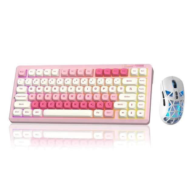 Alt view image 2 of 2 - LINGBAO K75 Wireless Mechanical 75% Gaming Keyboard+SOLAKAKA SM802 Wireless Gaming Mouse