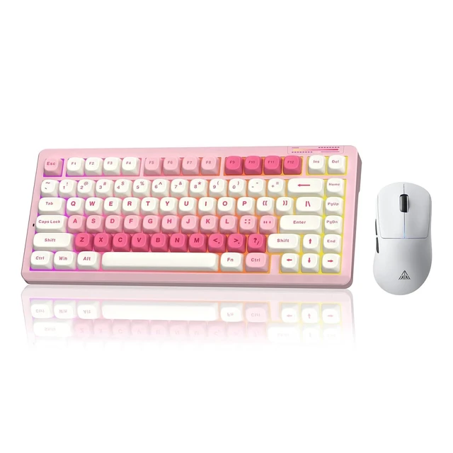 Alt view image 2 of 2 - LINGBAO K75 Wireless Mechanical 75% Anime Gaming Keyboard+SM850 - Wireless Gaming Mouse