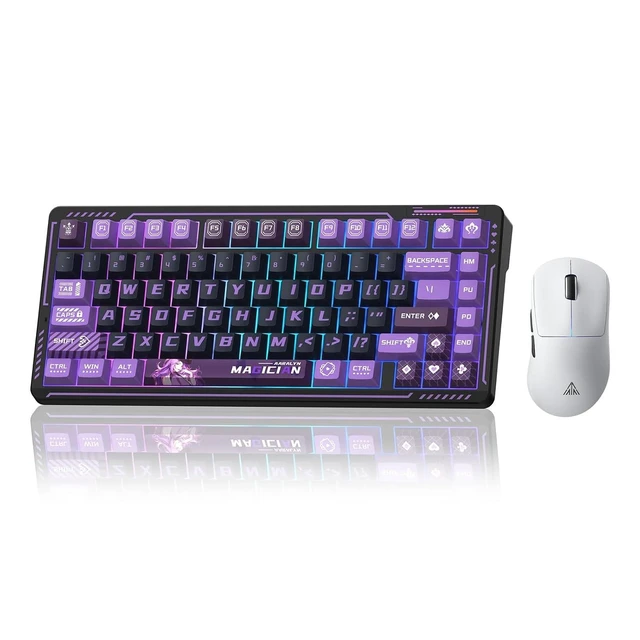 Alt view image 2 of 2 - LINGBAO K75 Wireless Mechanical 75% Anime Gaming Keyboard+SM850 - Wireless Gaming Mouse