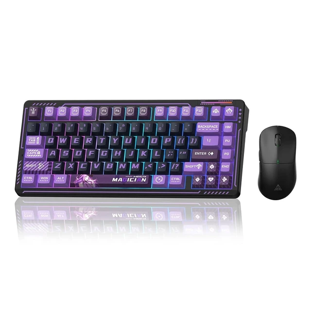 Alt view image 2 of 2 - LINGBAO K75 Wireless Mechanical 75% Anime Gaming Keyboard+SM850 - Wireless Gaming Mouse