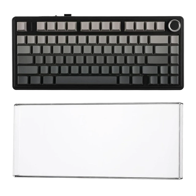 Alt view image 2 of 2 - Aula F75 PRO 75% Gaming Keyboard with KiiBoom Premium Acrylic Transparent Keyboard Dust Cover
