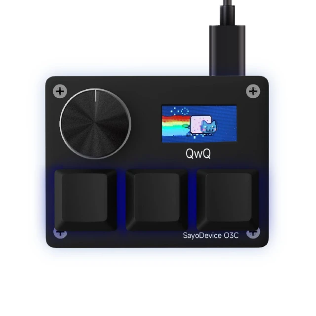 Alt view image 2 of 2 - O3C Rapid Trigger Hall Effect Keyboard Suitable for OSU and Geometry DashRhythm Game Macro Keypad wi