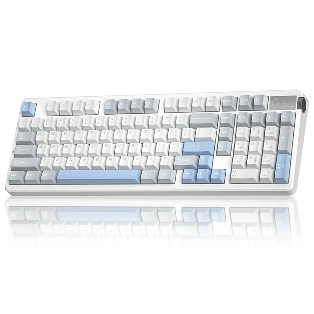 Alt view image 2 of 2 - LEOBOG A98-96% Mechanical Keyboard Wireless, Tri-Mode BT5.0/2.4GHz/USB-C, Creamy Keyboard with Numbe