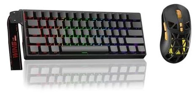 Alt view image 2 of 2 - Aula WIN60 HE - 60% Mechanical Gaming Keyboard Wired, Hall Effect Magnetic Switch Keyboard+SM802 Wir
