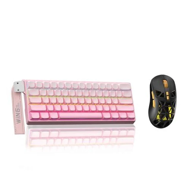Alt view image 2 of 2 - Aula WIN60 HE - 60% Mechanical Gaming Keyboard Wired, Hall Effect Magnetic Switch Keyboard+SM802 Wir