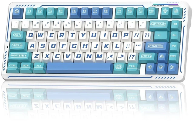 Alt view image 2 of 2 - LINGBAO K75 Wireless Mechanical Keyboard, 75% Anime Gaming Keyboard with 10000mAh Battery, Hot-Swapp