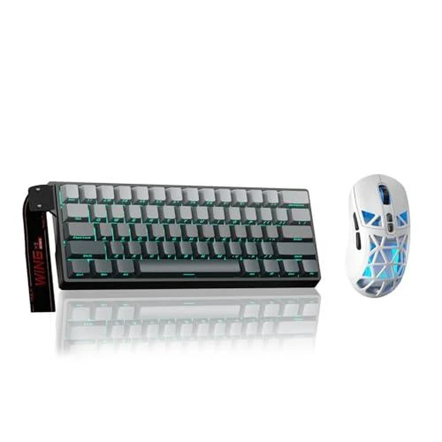 Alt view image 2 of 2 - Aula WIN60 HE - 60% Mechanical Gaming Keyboard Wired, Hall Effect Magnetic Switch Keyboard+SM802 Wir
