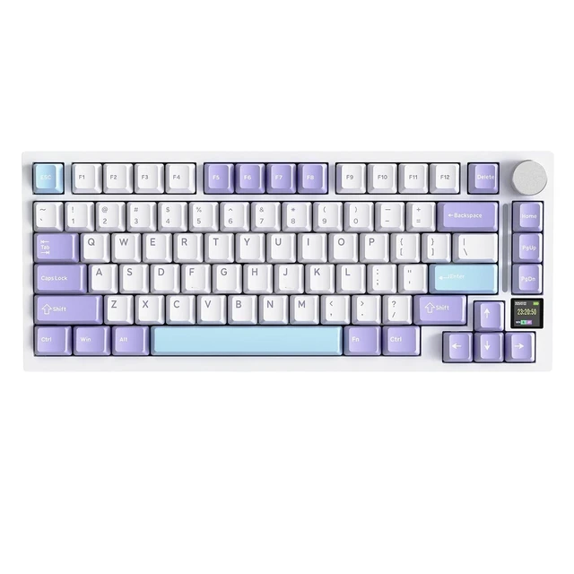 Alt view image 2 of 2 - X820 Ultra 75% Wireless Gaming Mechanical Keyboard Hot-Swappable Gasket Mount RGB Backlit BT/2.4G/Wi