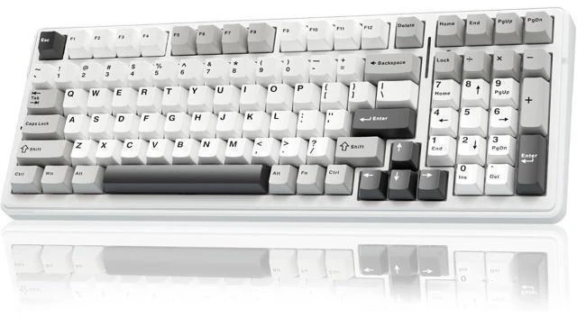 Main image of AULA F99 Wireless Mechanical Keyboard,Tri-Mode BT5.0/2.4GHz/USB-C Hot Swappable Custom Keyboard,Pre-lubed Linear Switches,Gasket Structure,RGB Backlit Gaming Keyboard for PC/Tablet/PS/XBOX
