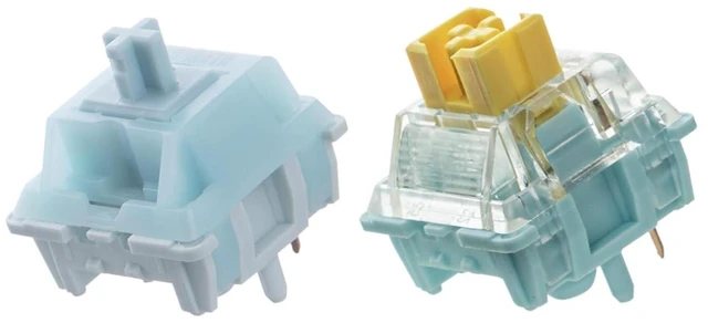 Main image of Creamy Jade 45gf Gaming Keyboard Switches+Sea Salt V3 Silent Linear Gaming Keyboard Switches