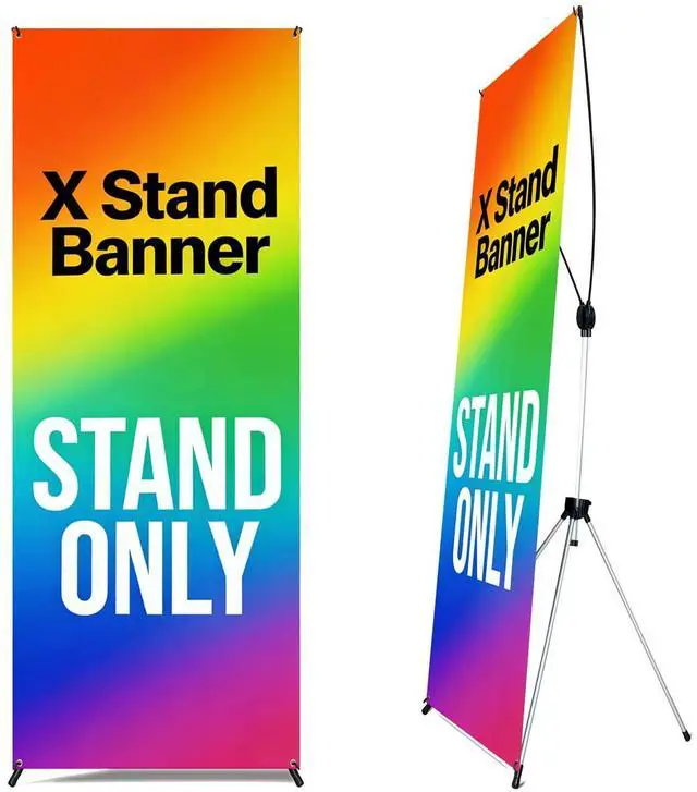 Alt view image 2 of 7 - Premium X Banner Stand Display 24"x72" 10 PACK with Carrying Bag (STAND ONLY)