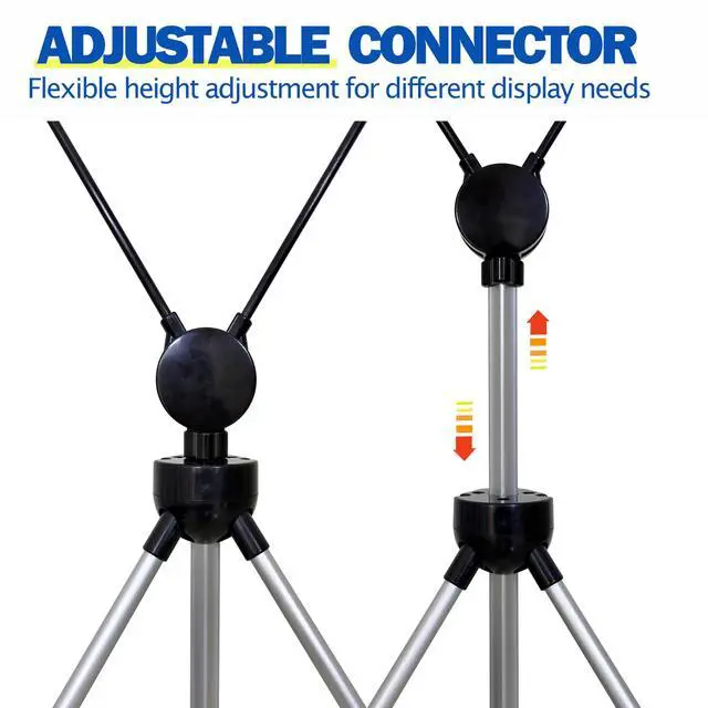 Alt view image 5 of 7 - Premium X Banner Stand Display Adjustable Sizing from 24"x72" with Carrying Bag (STAND ONLY) (8 PACK)