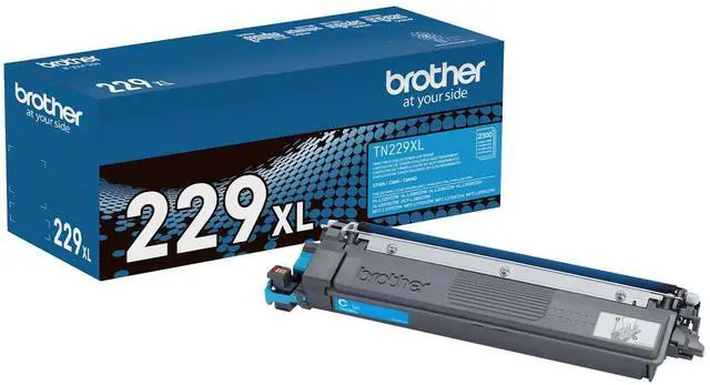 Main image of Genuine TN229XLC Cyan High Yield Printer Toner Cartridge - Print up to 2,300 Pages(1) | Genuine TN229 toner with smudge-free performance for reports, presentations and proposals