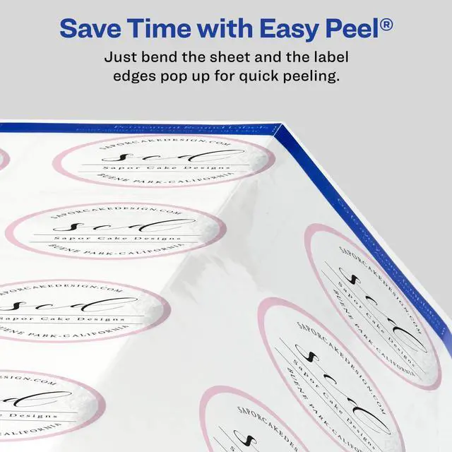 Alt view image 4 of 7 - Printable Blank Round Labels, 2.5" Diameter, Matte White, 225 Customizable Labels (22562)