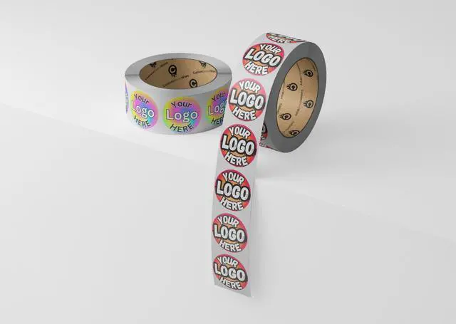 Alt view image 6 of 7 - Build Your Own Stickers - Any Design Or Logo - Personalize Business - 50+ Roll - Multi Shapes, Sizes, Backgrounds, Text - Gloss/Matte Labels (3 inch Circle)