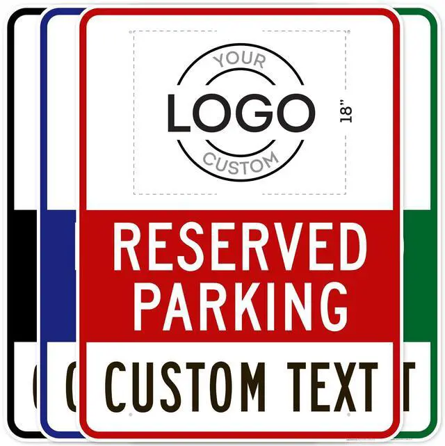 Main image of Custom No Parking Sign, Custom Reserved Parking Signs for Business, 36x48 Inches, Rust Free DiBound, Fade Resistant, Made in USA by