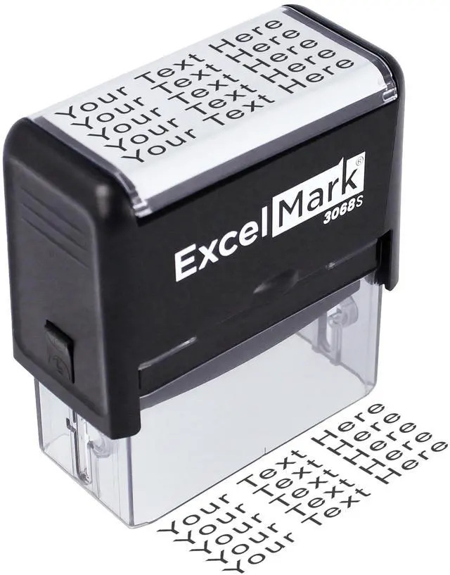 Main image of Custom Rubber Stamp Clean & Easy Stamping Personalized Self-Inking Stamp (Extra Large)