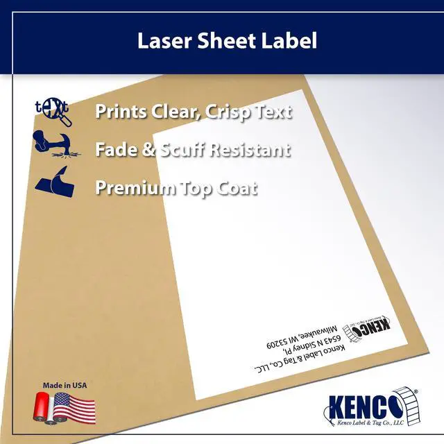 Alt view image 3 of 6 - Premium White Address Shipping UPC Laser/Inkjet Labels Made in The USA (4" X 6" 8000 Labels)
