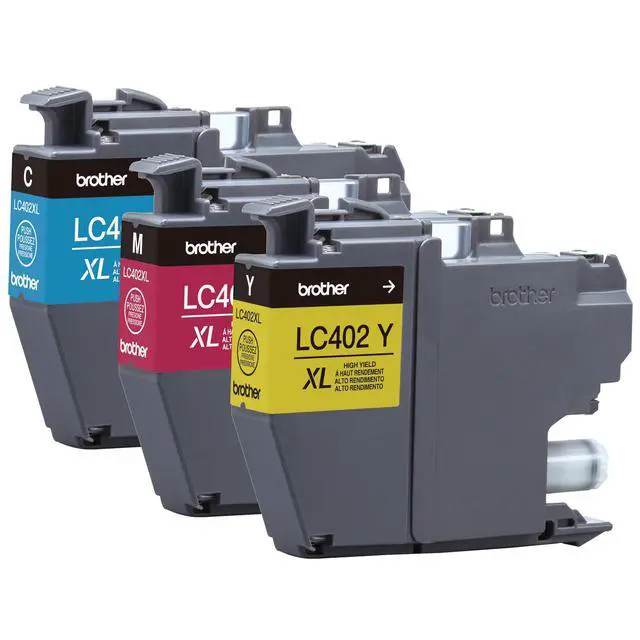 Alt view image 6 of 7 - Genuine LC402XL 3PK 3 Pack of High Yield Cyan, Magenta and Yellow Ink Cartridges, Black