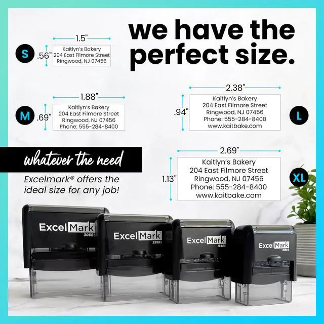 Alt view image 5 of 5 - Custom Rubber Stamp Clean & Easy Stamping Personalized Self-Inking Stamp (Extra Large)