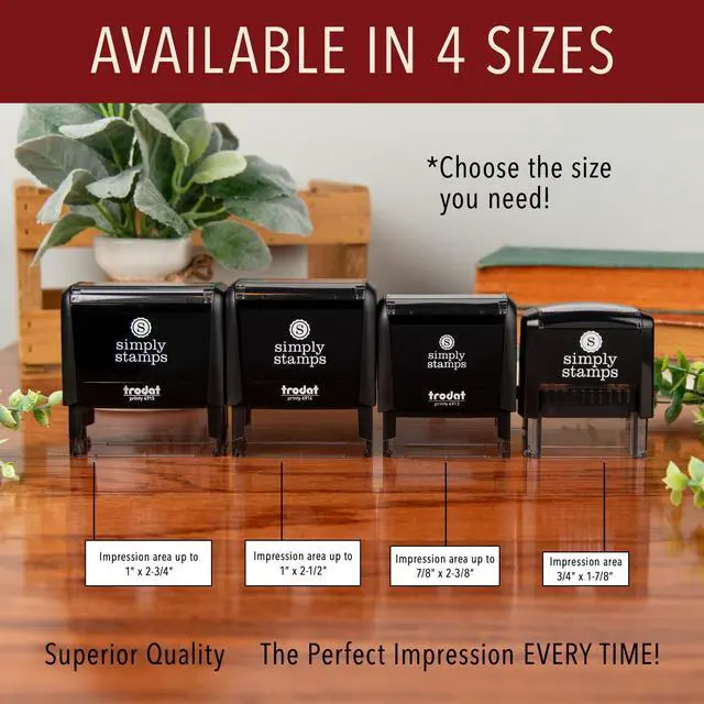 Alt view image 5 of 6 - Personalized Self-Inking Signature Stamps - Custom Signature Stamp | Great for Documents and Other Official Paperwork | Provides Thousands of Impressions (Xtra Large)