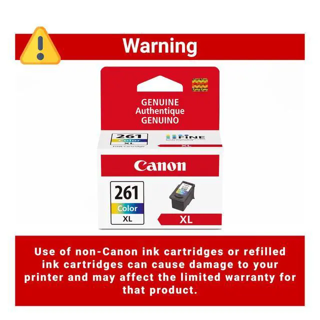 Alt view image 6 of 7 - CL-261 XL Genuine Color Ink Cartridge, Compatible with TS5320/6420/6420a,TR7020/7020a