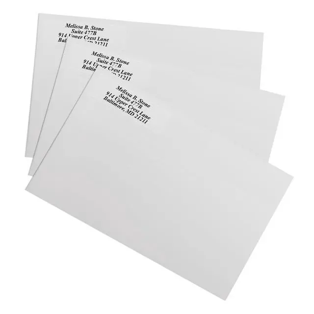 Alt view image 2 of 3 - Clear Personalized Return Address Labels Without Dispenser - Roll of 500 Custom See Through Transparent Stickers