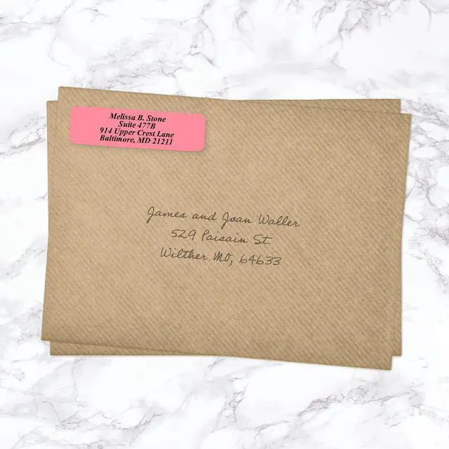 Alt view image 5 of 5 - Pastel Rainbow Personalized Return Address Labels Without Dispenser - Roll of 500 Custom Labels