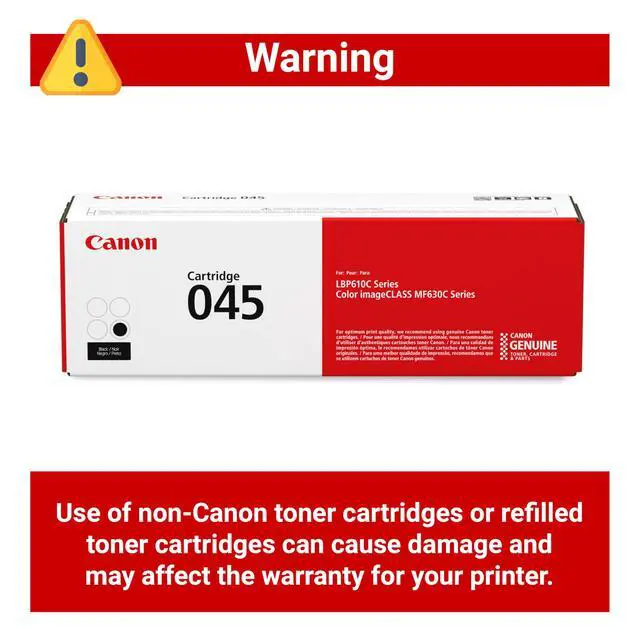 Alt view image 4 of 6 - Genuine 045 Black Toner Cartridge Compatible with LBP612Cdw, MF632Cdw, MF634Cdw